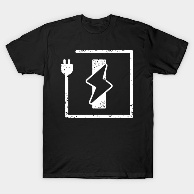 Electrical letter I | Electrician or Electrical Engineer name initial I, Electricity art T-Shirt by EngineersArt